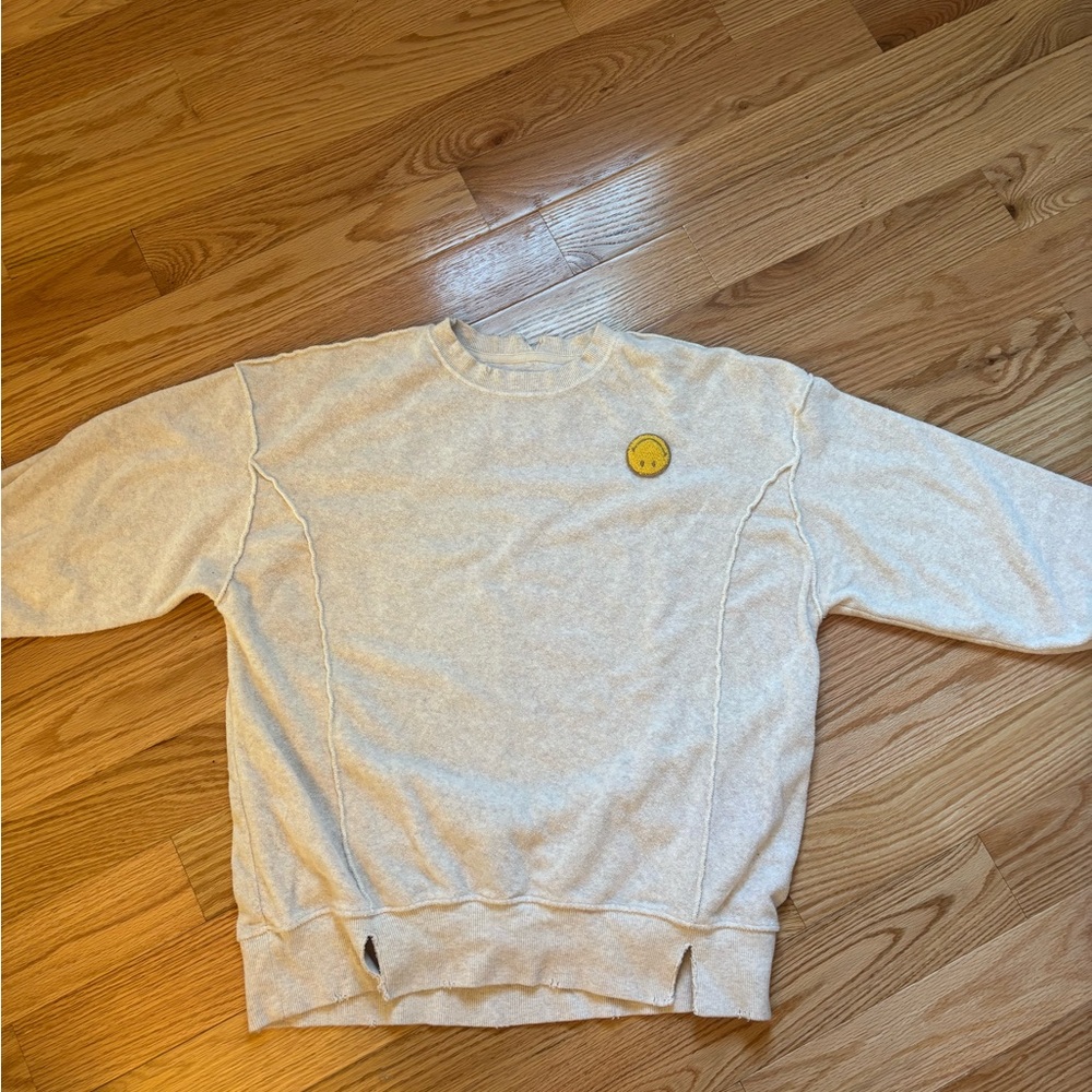 Aerie Cozy Cream Fleece Top